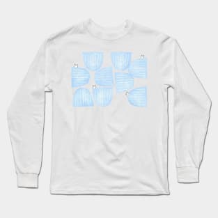 Tiny Cats behind Randomized Mod Prints Long Sleeve T-Shirt